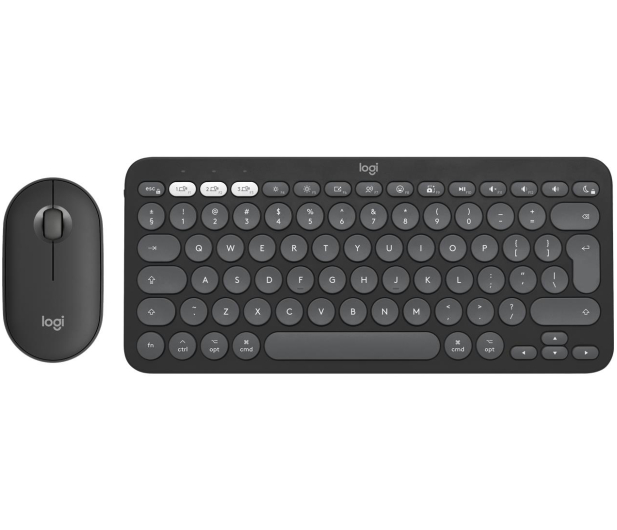 LOGITECH Zestaw klawiatura i mysz Pebble Combo for Mac Tonal Graphite 920-012244 Grafitowy - 1172745 - zdjęcie 3